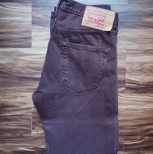 Levi button fly 501s maroon 32x32